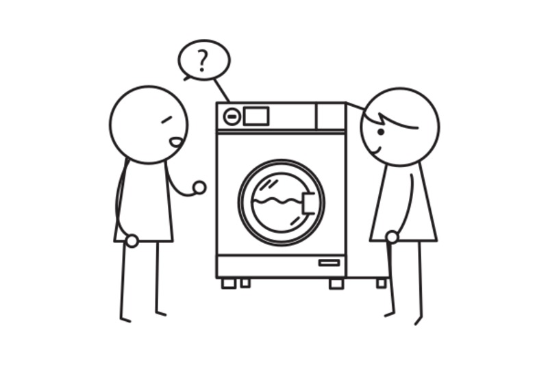洗濯機の 使い方を 教えて ください。